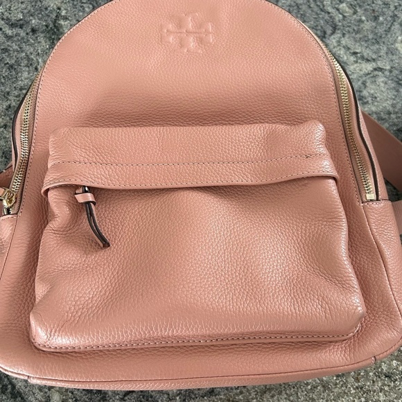 Tory Burch Thea pebbled web backpack main image 7